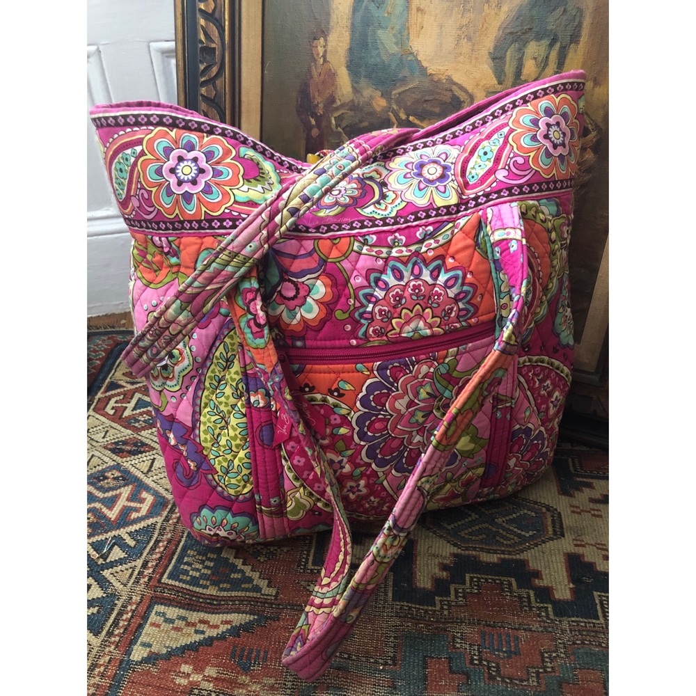 Vera Bradley-Large-Multicolored Paisley-Tote Bag